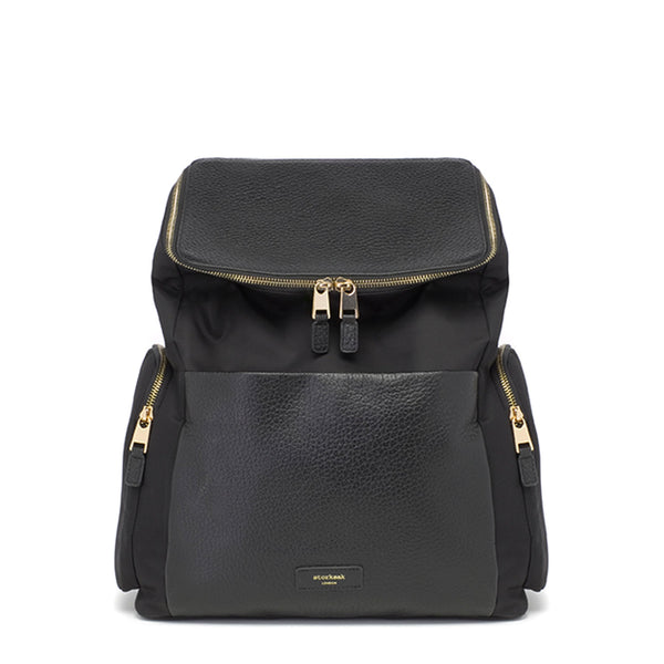 Storksak Alyssa The convertible baby nappybag without compromise / front / leather and gold