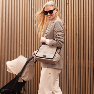 BABYMEL Eco Stroller Organiser Fawn Quilt