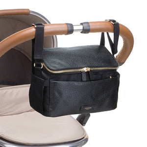 ULTIMATE BUNDLE: Alyssa Nappy Bag, Cabin Bag & Stroller Organiser Black & Gold