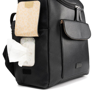 babymel leather diaper bag backpack BABYMEL Lennox Black – Storksak Australia & New Zealand