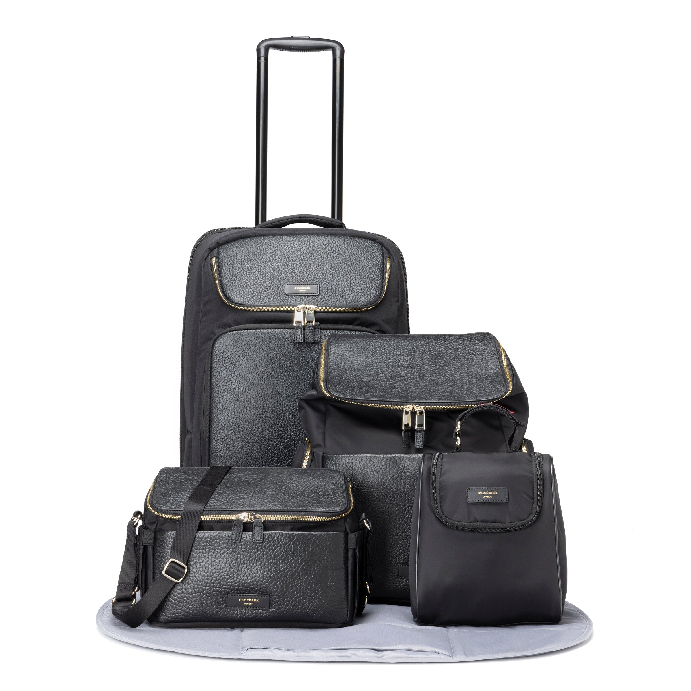 ULTIMATE BUNDLE: Alyssa Nappy Bag, Cabin Bag Stroller Organiser