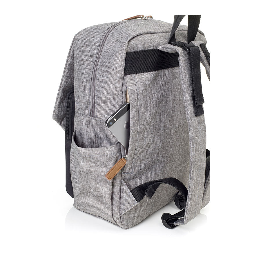 BABYMEL George Backpack Black/Grey – Storksak Australia New Zealand