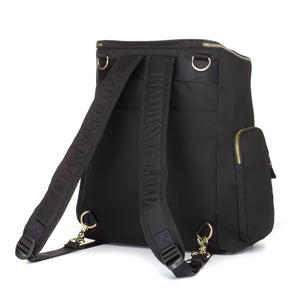 Storksak Alyssa The convertible baby nappybag without compromise /as backpack / leather and gold