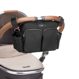 Storksak Eco Stroller Bag/ stroller organiser and compact changing bag / baby nappy bag/ on pram/ stroller