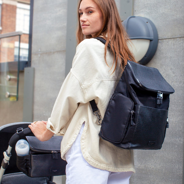 BUNDLE: Alyssa Nappy Bag & Stroller Organiser Gunmetal