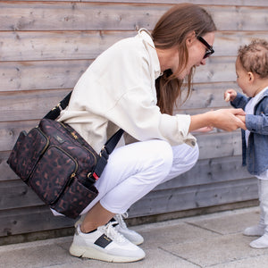 Alyssa Leopard Stroller Bag