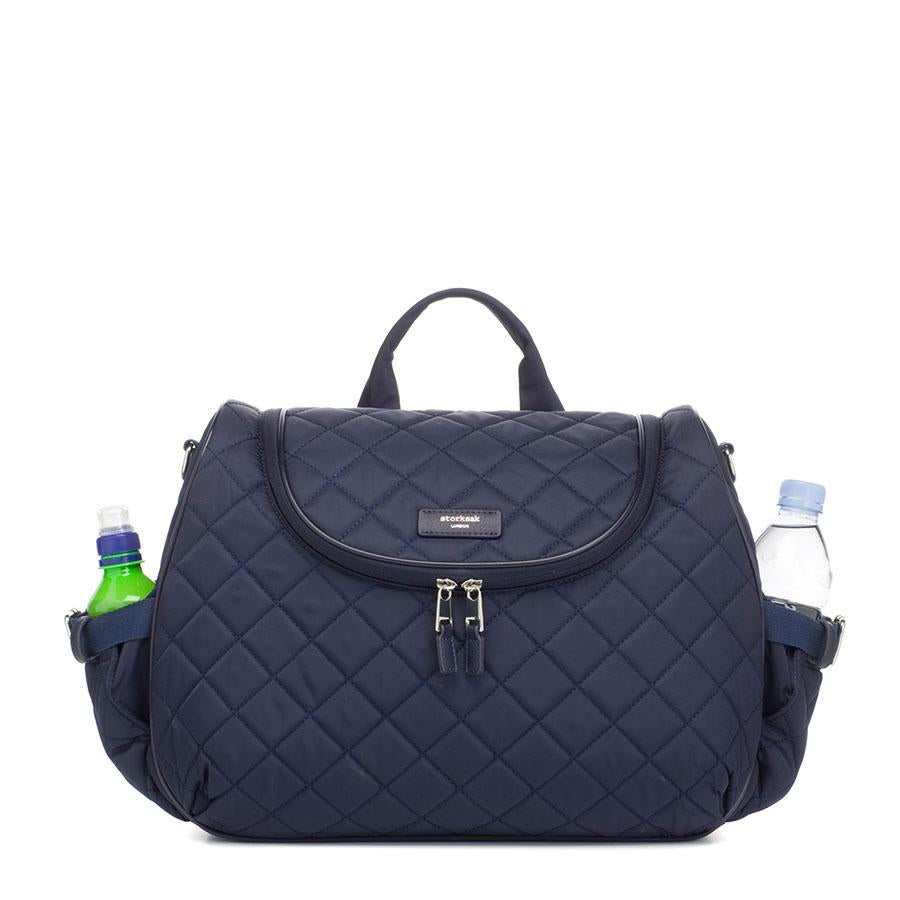 Poppy Quilt Navy Convertible Nappy Bag Storksak