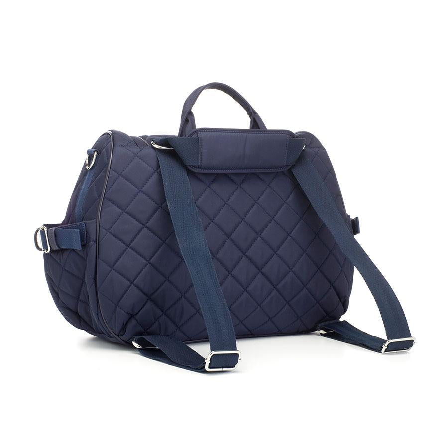 Poppy Quilt Navy Convertible Nappy Bag Backpack or Shoulder Bag